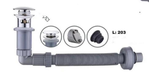 Xiphong xả chậu màu vàng đồng CleanMax XPC02 