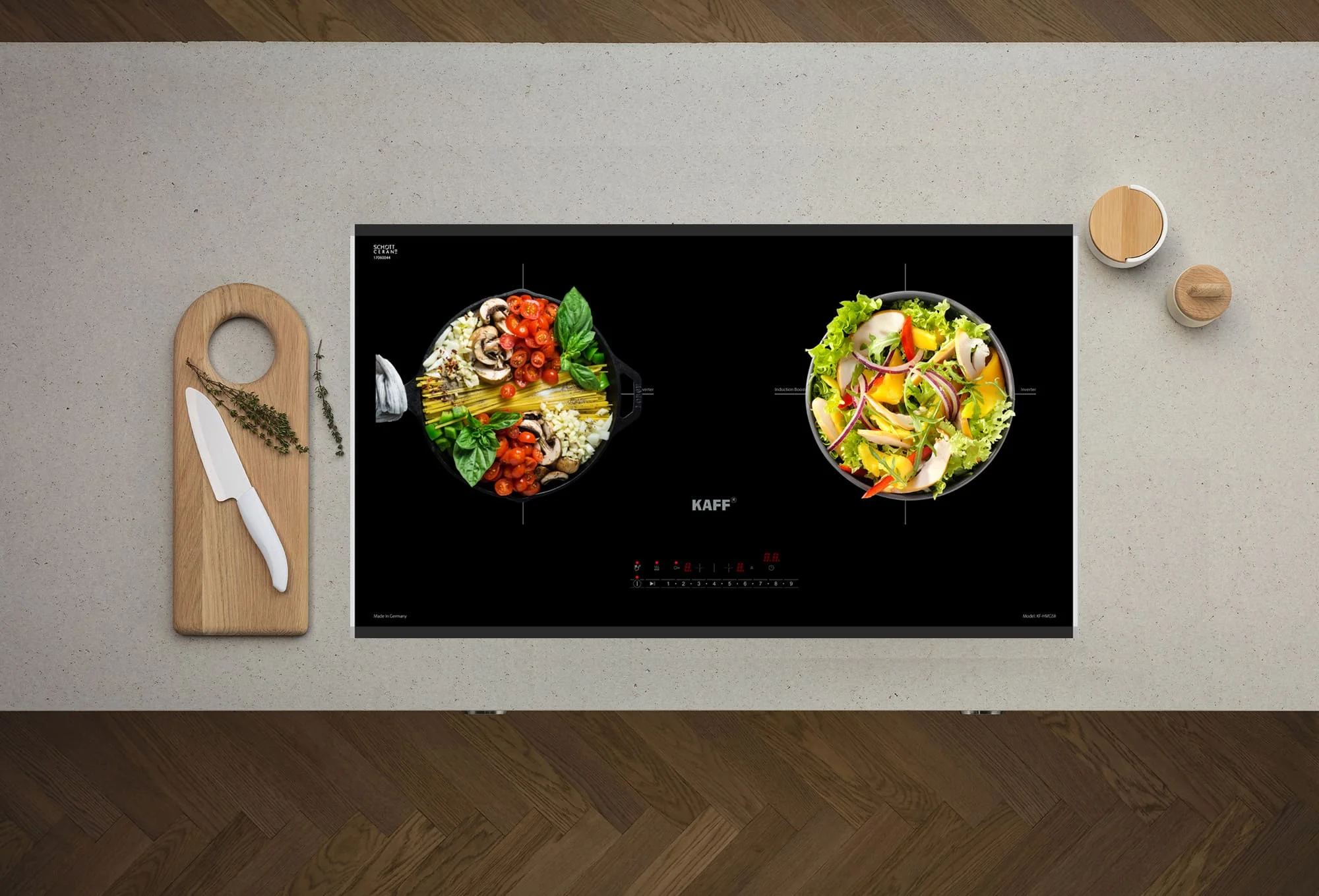 Bếp Từ 2 Vùng Nấu KAFF KF-HMG5II