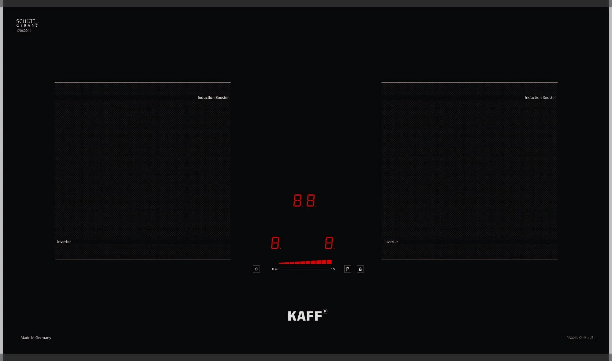 Bếp Từ 2 Vùng Nấu KAFF KF-IH201II