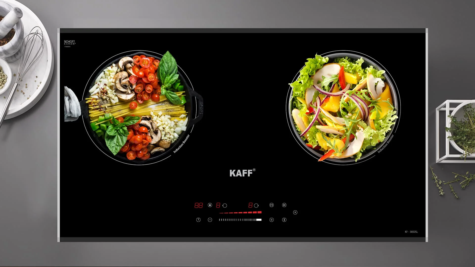 Bếp Từ 2 Vùng Nấu KAFF KF-IH201II