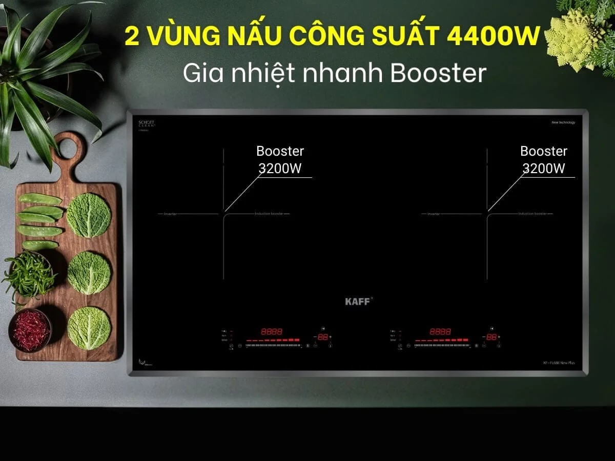 Bếp điện từ 2 vùng nấu KAFF KF-FL68II NEW PLUS
