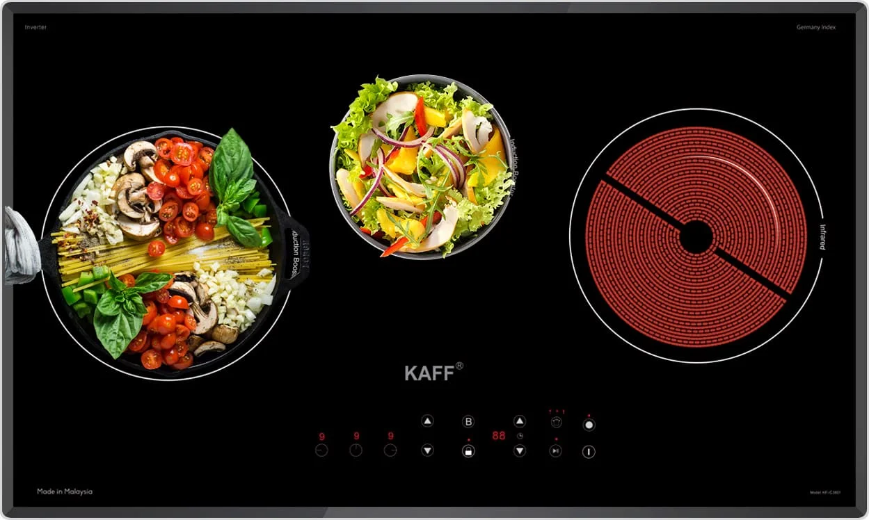 Bếp điện từ 3 vùng nấu KAFF KF-IC3801
