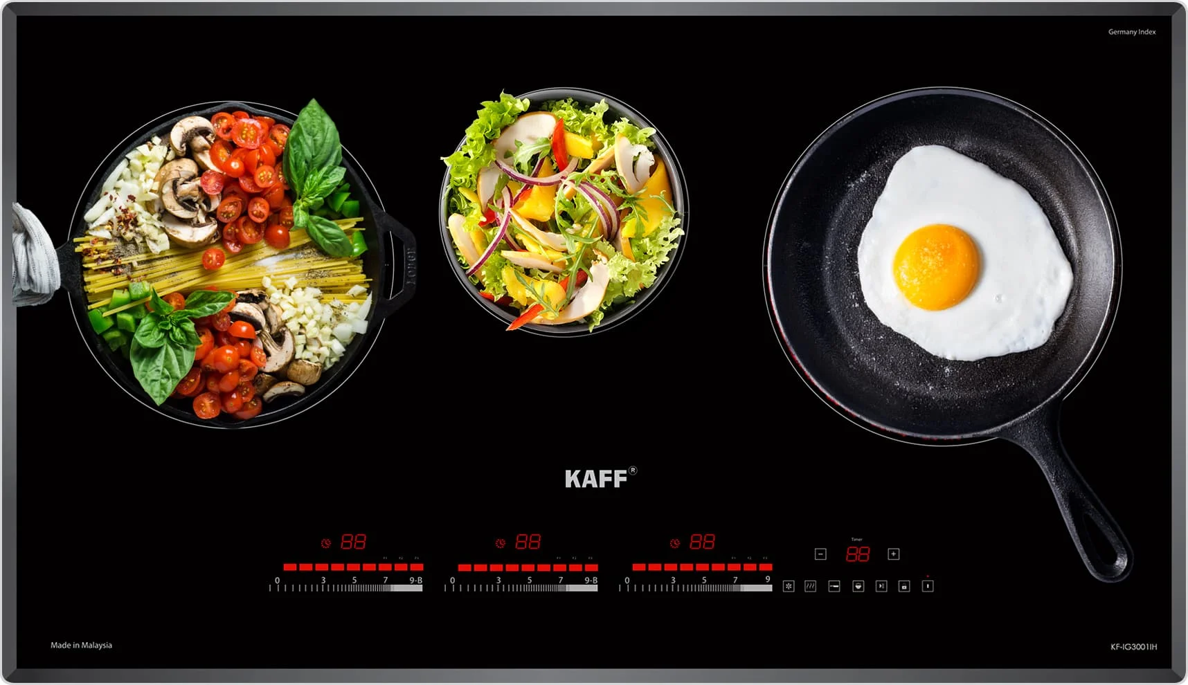 Bếp điện từ 3 vùng nấu KAFF KF-IG3001IH