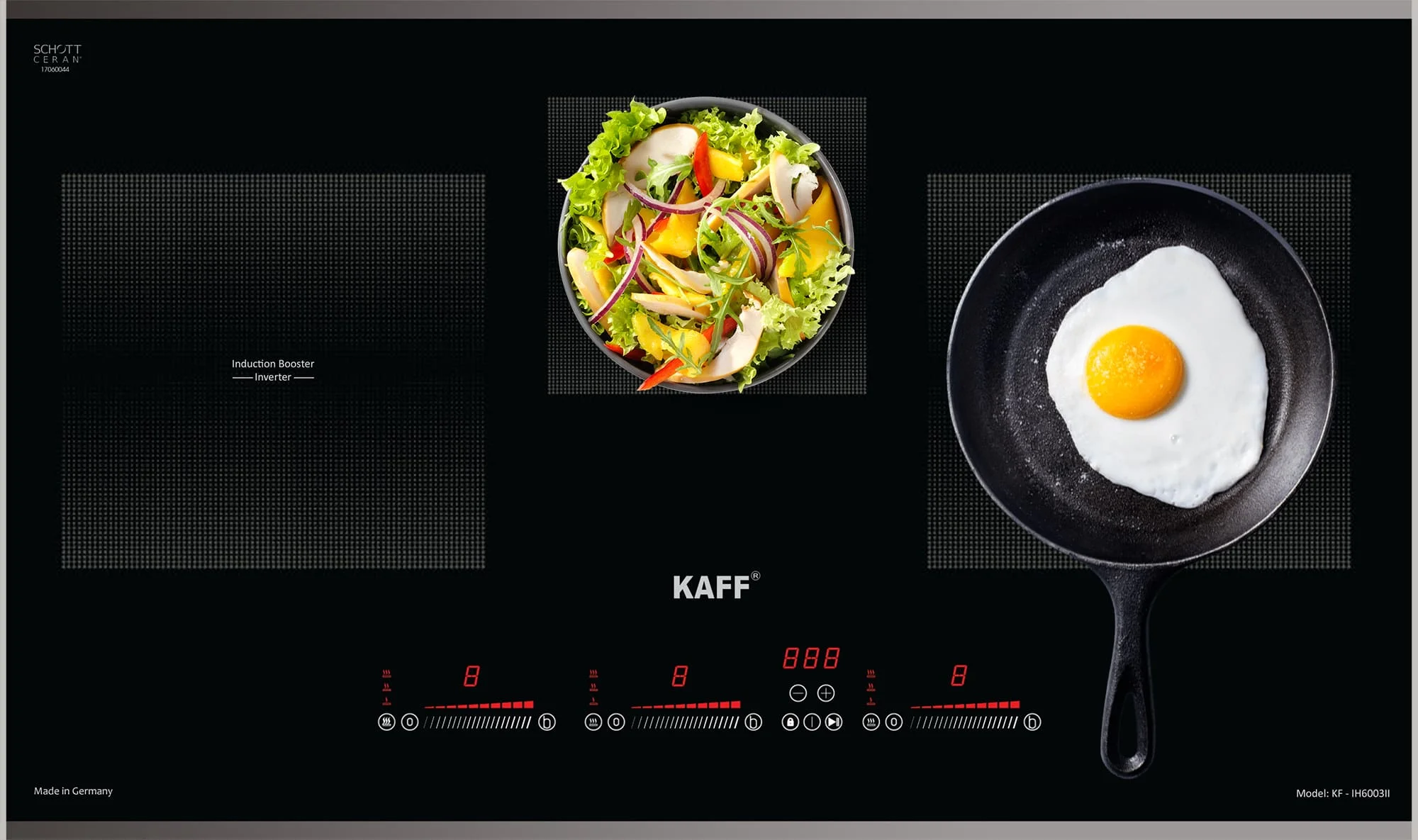 Bếp từ 3 vùng nấu KAFF KF-IH6003II