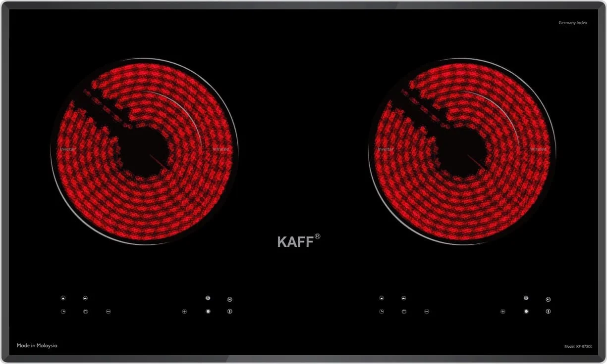 Bếp hồng ngoại 2 vùng nấu KAFF KF-073CC