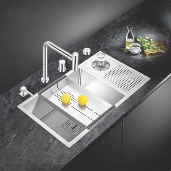 Chậu rửa bát 1 hố có máy rửa chén Geler GL-7643