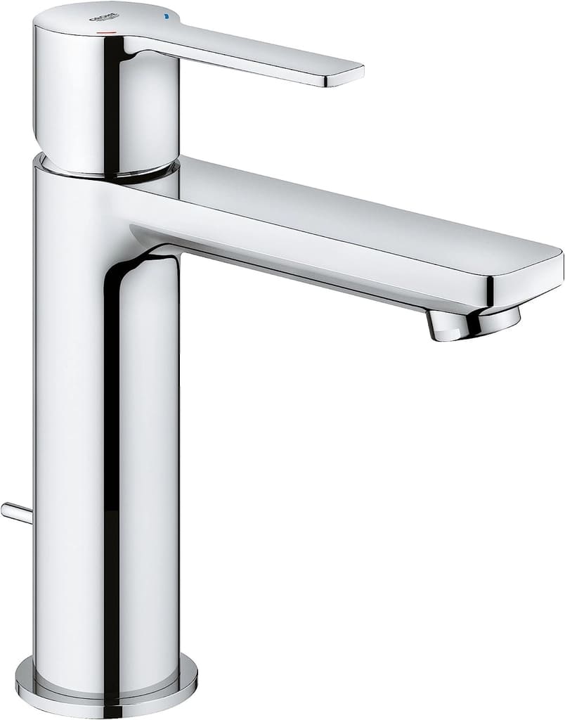 Vòi chậu rửa mặt nóng lạnh dây rút Grohe 32114001