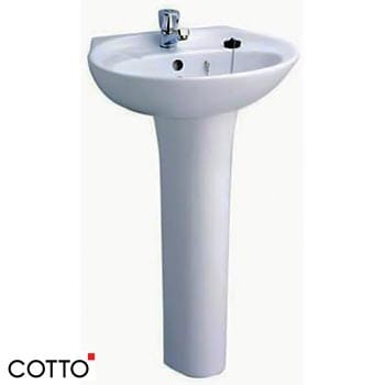 Chậu rửa Lavabo COTTO C013/C404 chân dài 