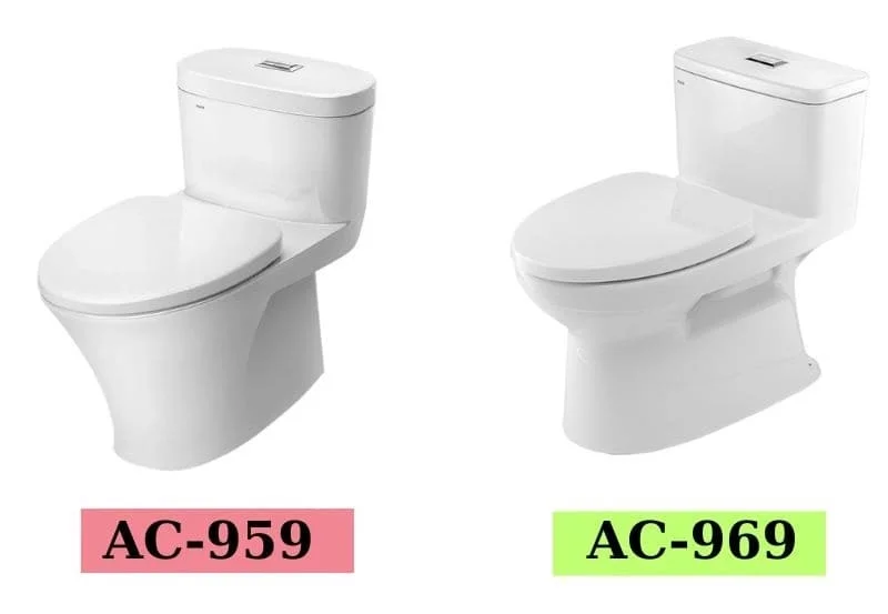 So sánh thiết kế của 2 bồn cầu