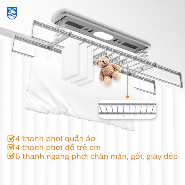 Ai nên lựa chọn sử dụng giàn phơi thông minh Philips