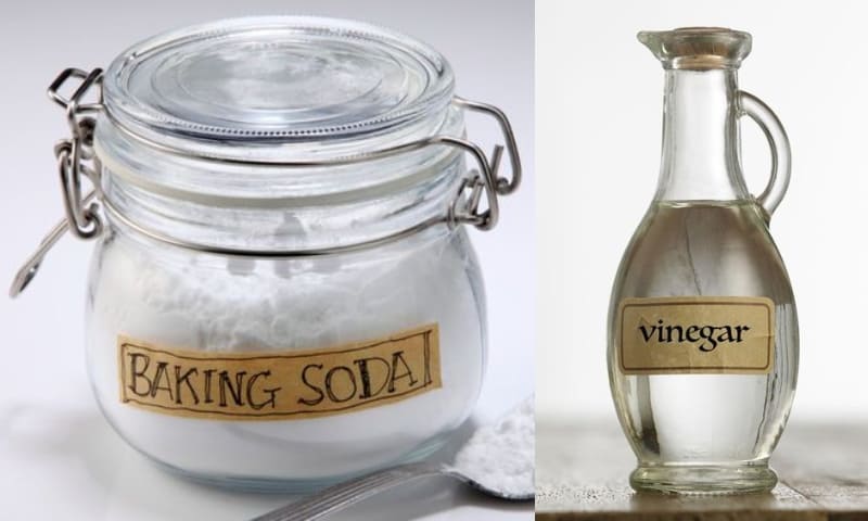 Baking soda và giấm