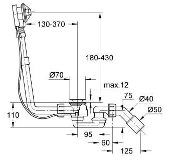Bộ điều chỉnh nhiệt độ sen tắm Grohe 19507LS3