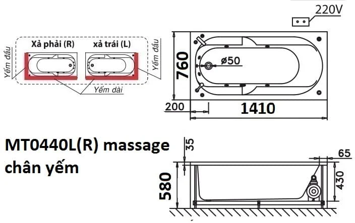 Bản vẽ kỹ thuật bồn tắm góc đơn Caesar AT5132