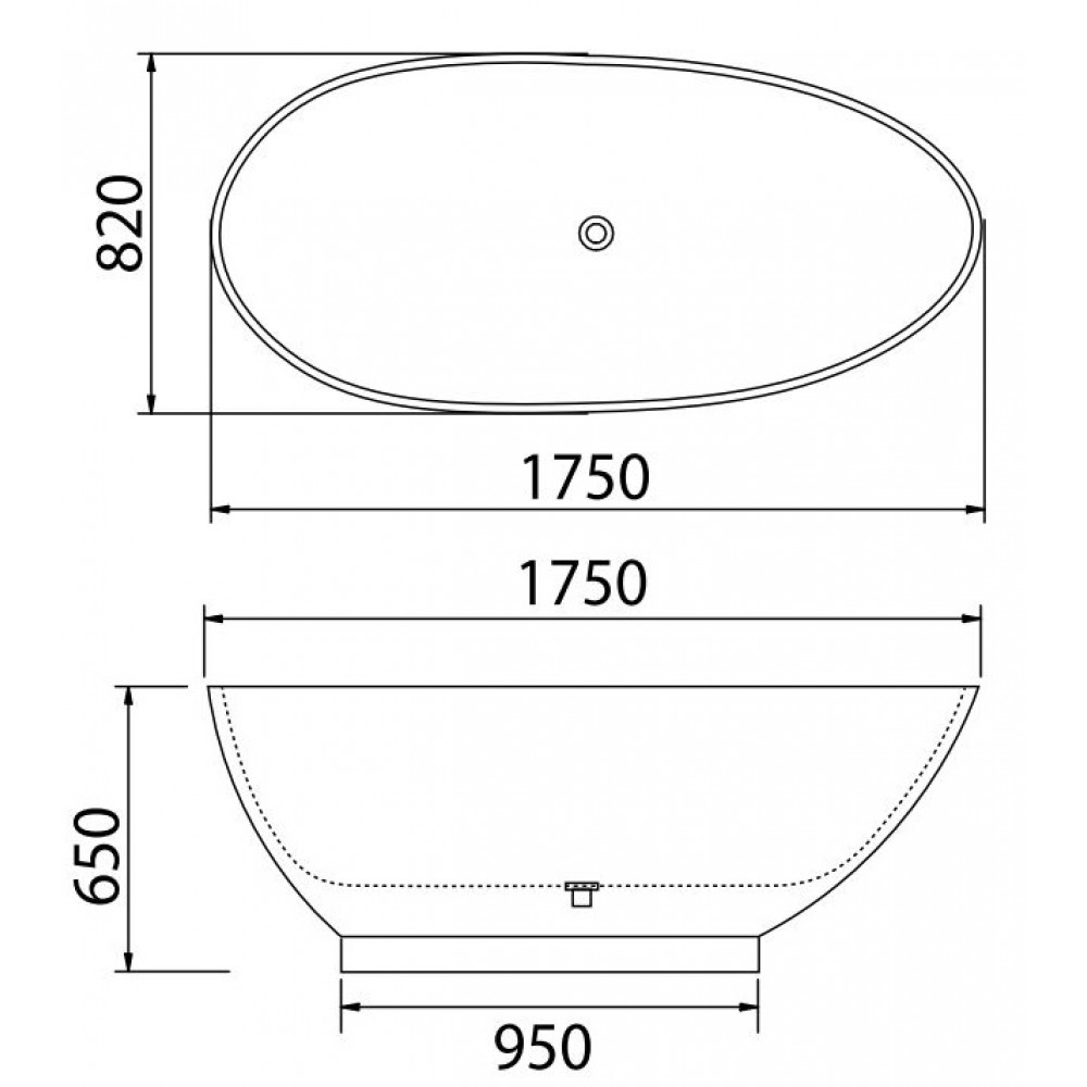 Bảng vẽ kỹ thuật Bồn Tắm Inax FBV-1502S 1.5M Chân Yếm