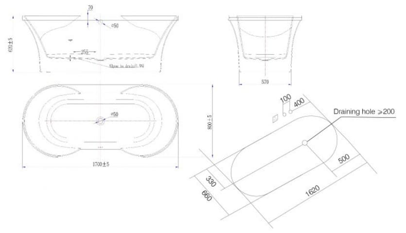 Bồn tắm MASSAGE Euroking EU–1707DP