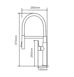 bản vẽ kỹ thuật Vòi rửa bát nóng lạnh Geler GL 3054