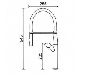 bản vẽ kỹ thuật Vòi rửa bát nóng lạnh Geler GL 3059 