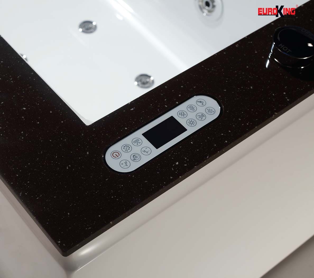 bảng điều khiển trên bồn tắm massage EU-1505.