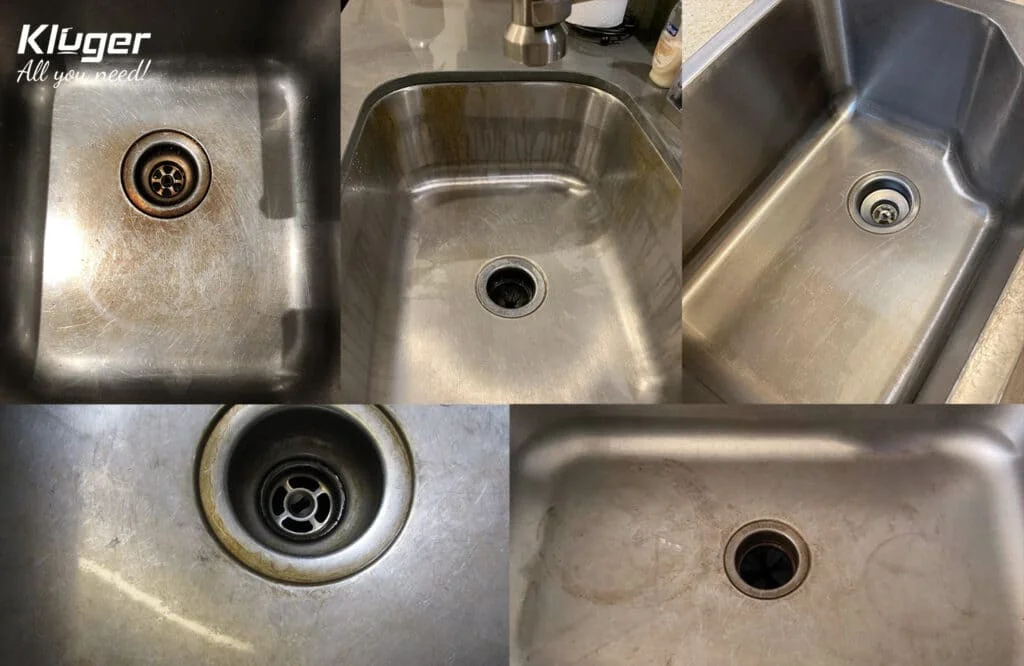 Bề mặt bồn rửa bị oxy hóa, ố vàng hoặc trầy xước quá mức