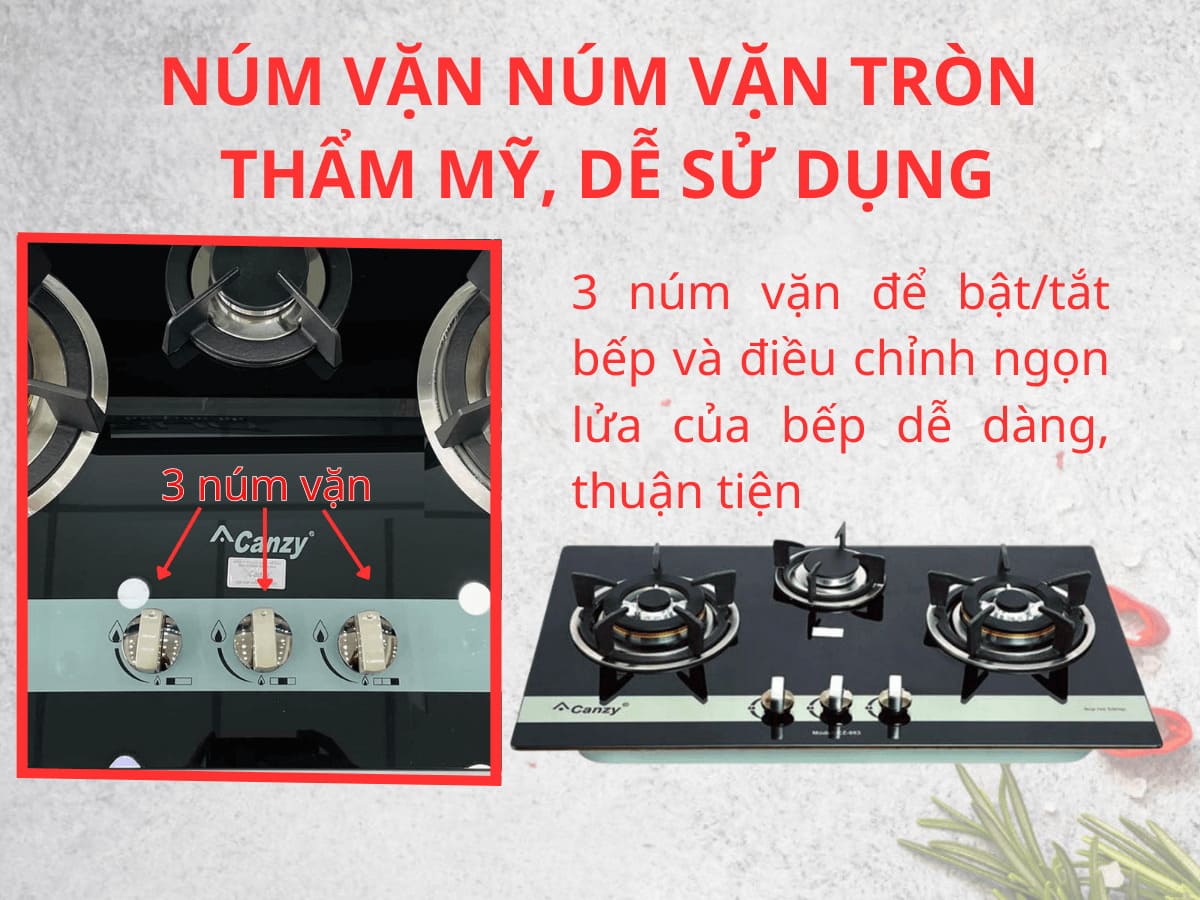 Bếp gas Canzy CZ-863 chính hãng tại Luxbath 
