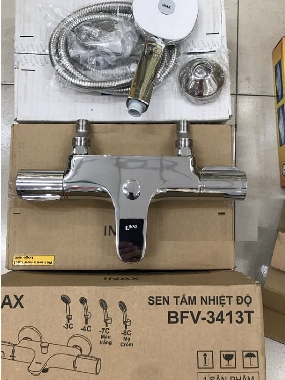 sen tắm nhiệt độ inax bfv-3413t