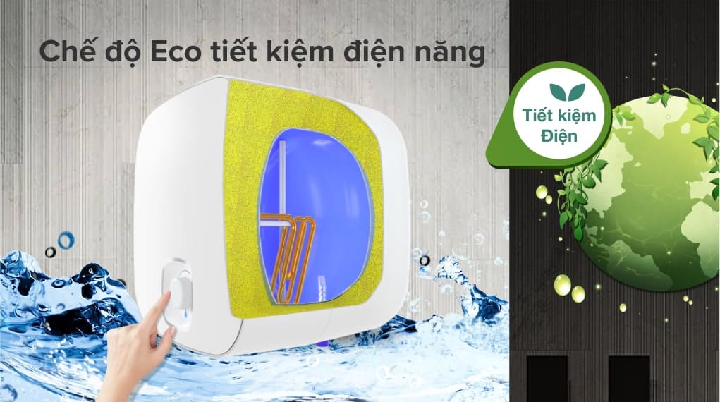 Binh nóng lạnh Atlantic chế độ Eco+ thông minh