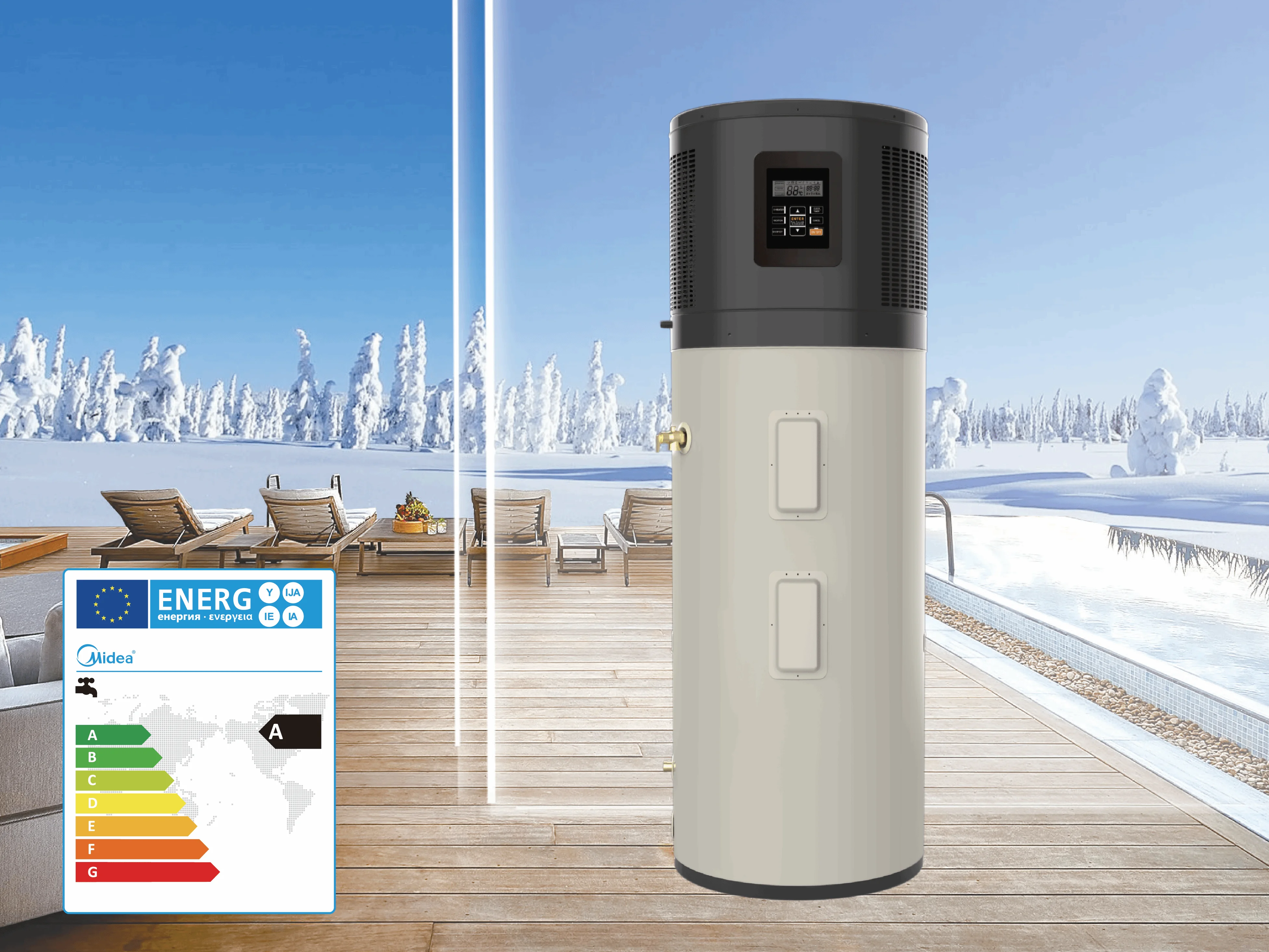 May bơm nhiệt Midea chính hãng giá rẻ nhất tại Ba Đình, Hà Nội