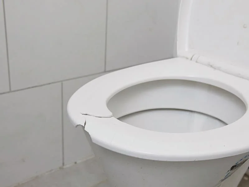 Bồn cầu bị rạn nứt
