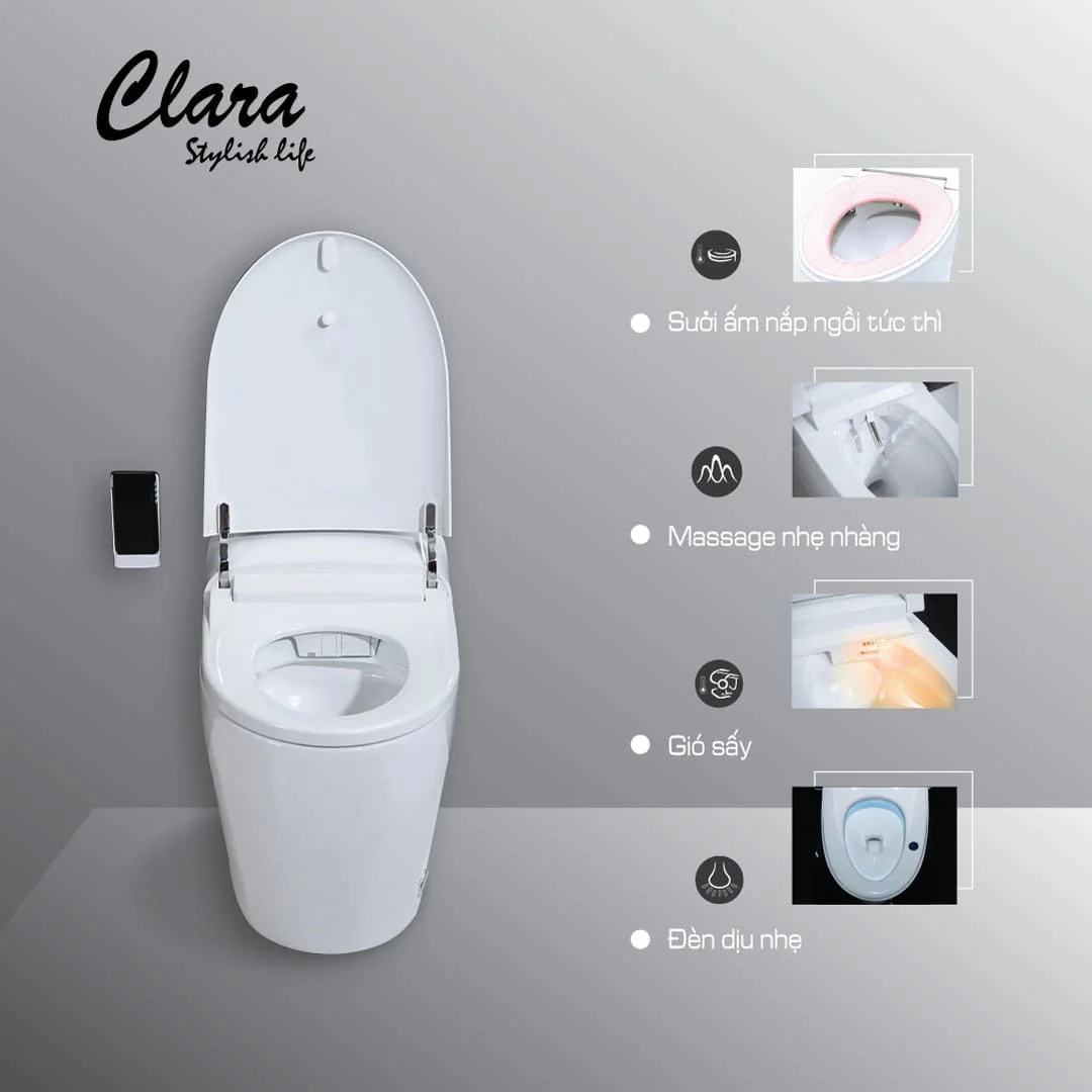 Bồn cầu điện tử Clara chính hãng tại Luxbath
