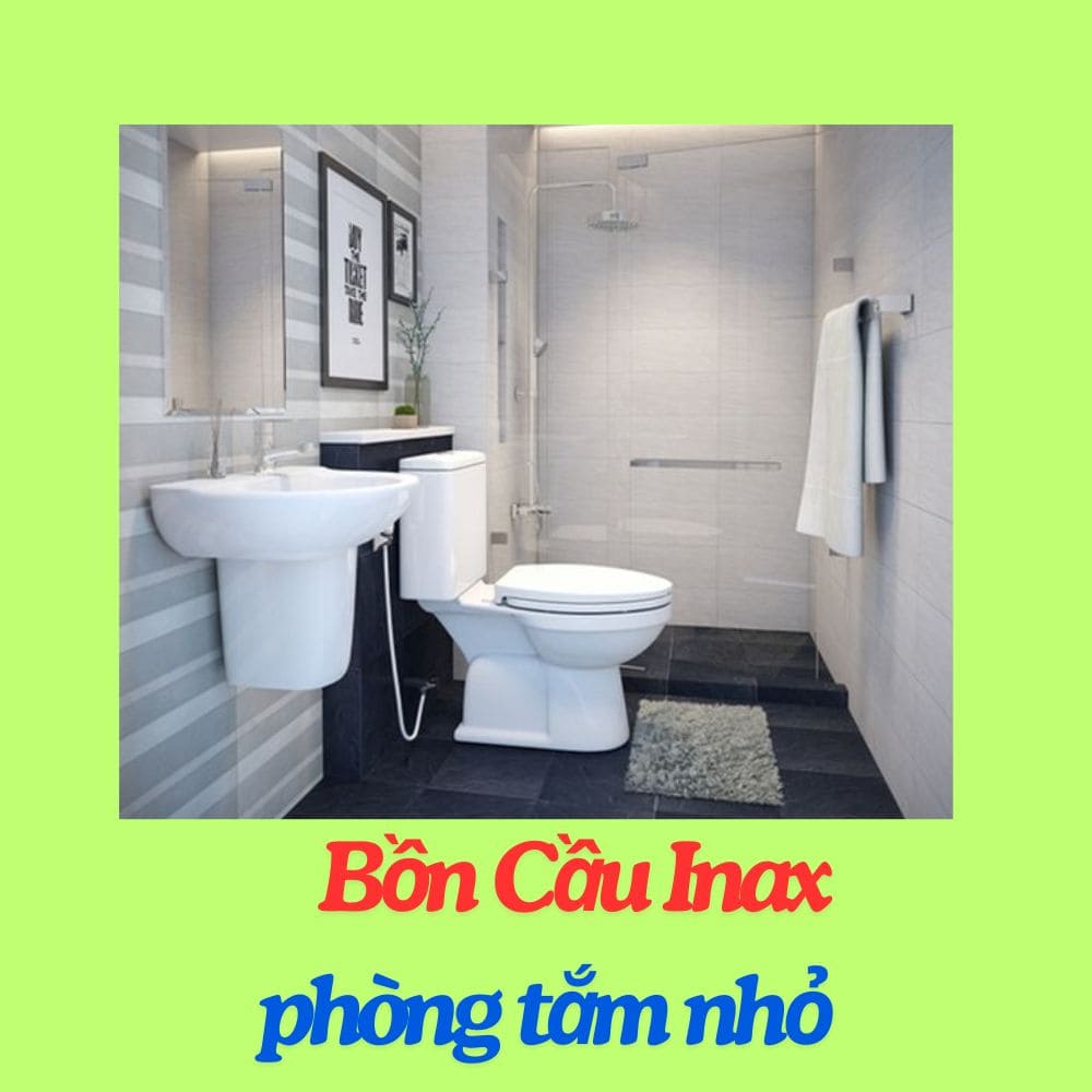 Bồn cầu 2 khối cho phòng tắm nhỏ 