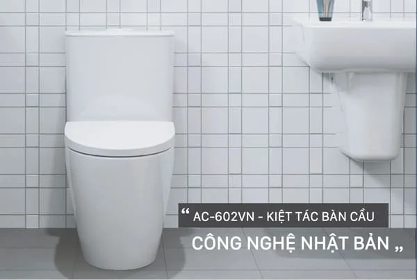Bồn cầu Inax AC-602VN men sứ cao cấp 