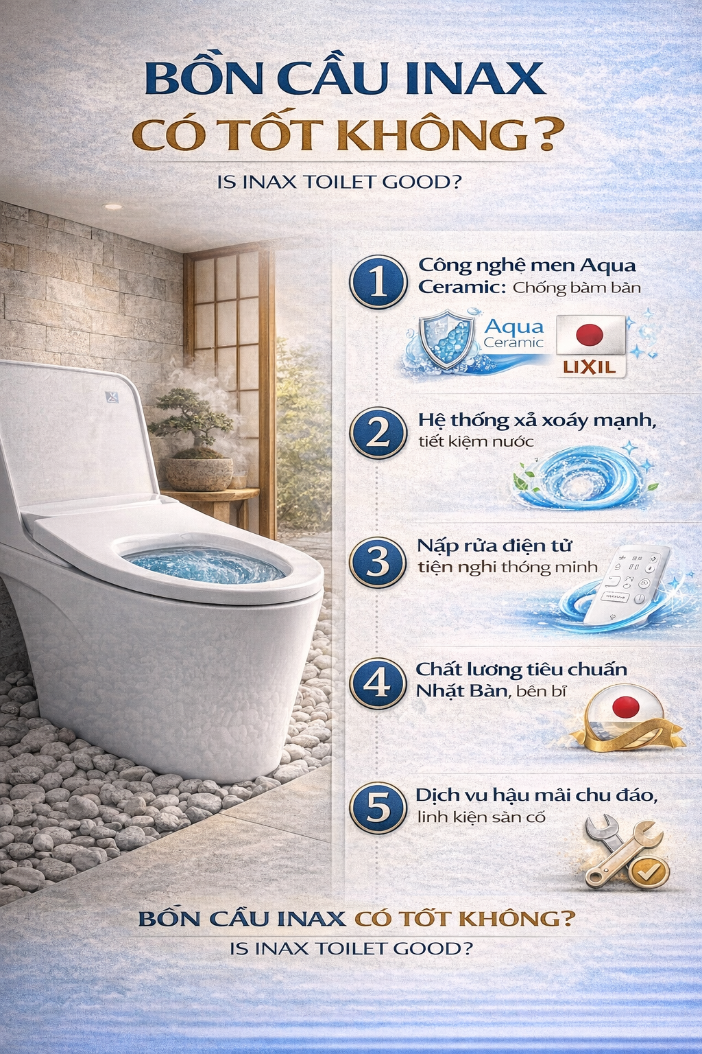 Bồn cầu Inax có tốt không?