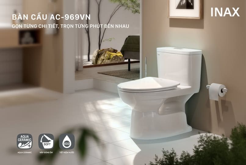 Bồn cầu INAX – Lựa chọn tinh tế mang đến sự sạch sẽ, tiện nghi đầu năm