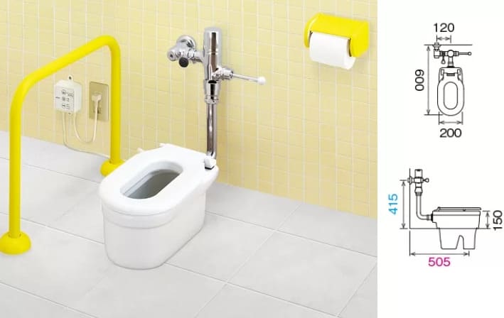 Bồn cầu trẻ em kích thước phù hợp