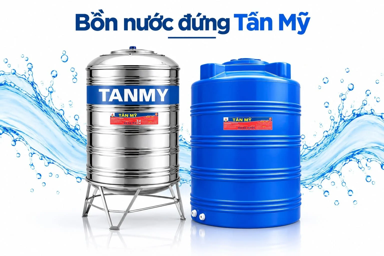 Bồn nước đứng Tân Mỹ