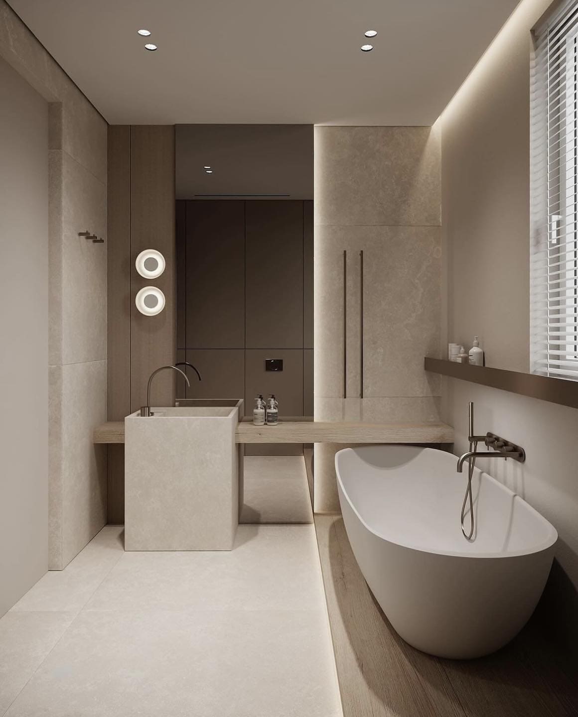 Bồn tắm đặt sàn cho phòng tắm nhỏ