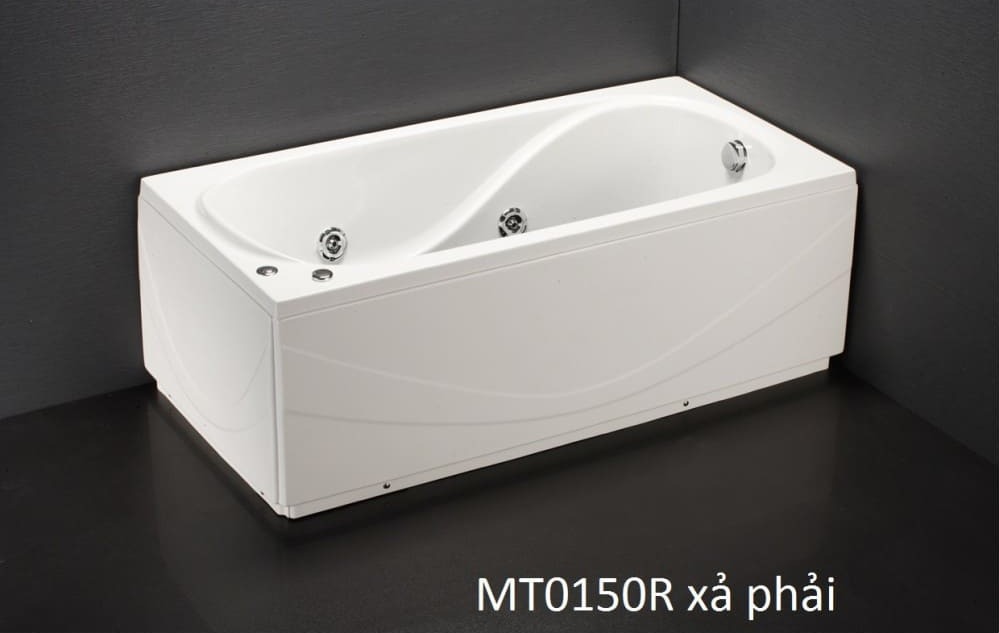 Bồn Tắm Massage 1.5M Chân Yếm Caesar MT0150L/R