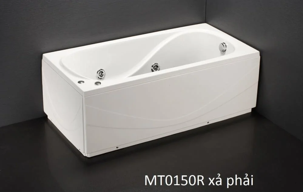 Bồn Tắm Massage 1.5M Chân Yếm Caesar MT0150L/R