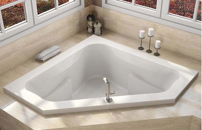 Bồn tắm xây đặt góc đẹp