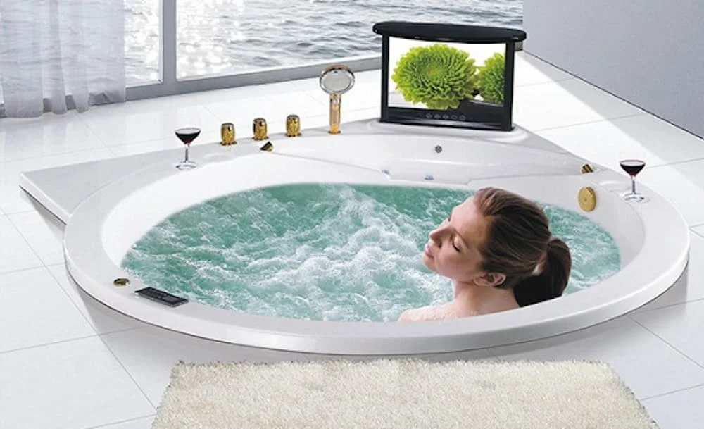 Bồn tắm xây kiểu hiện đại