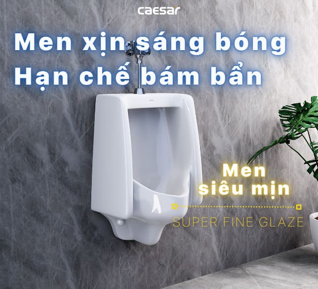 Bồn tiểu nam Caesar U0240 men sáng bóng