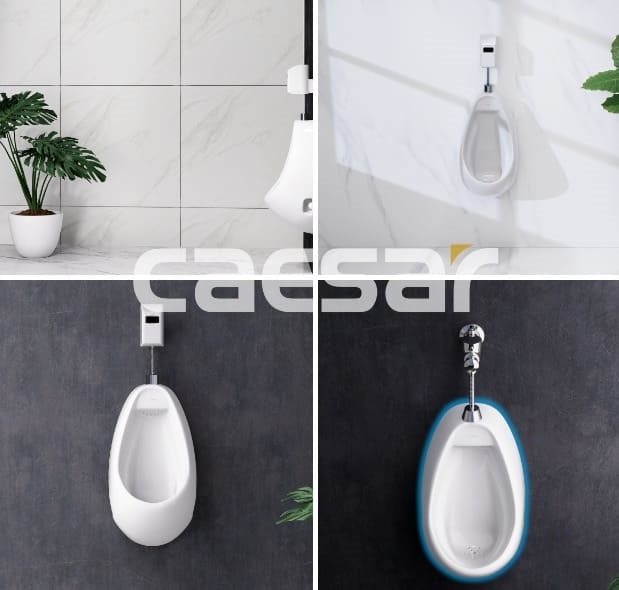 Các loại bồn tiểu treo tường phổ biến hiện nay