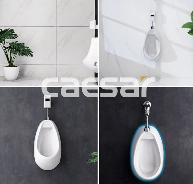 Các loại bồn tiểu treo tường phổ biến hiện nay