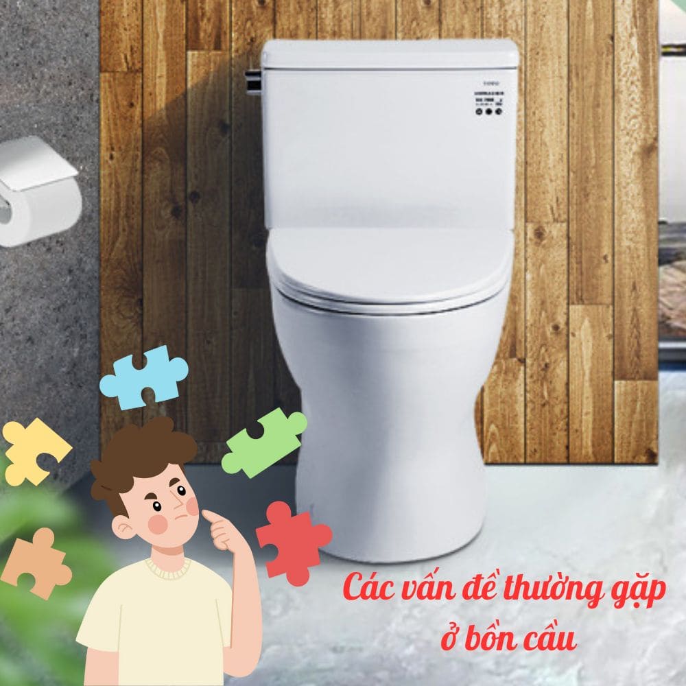 các vấn đề thường gặp ở bồn cầu