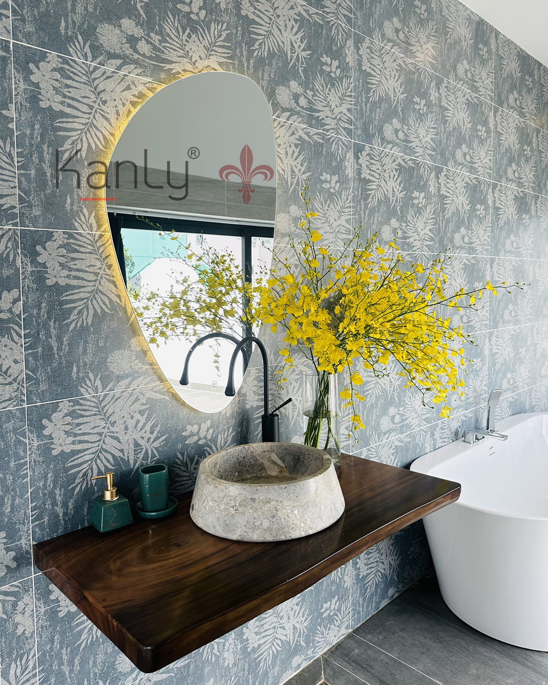 Cách biến hóa không gian với chậu đá