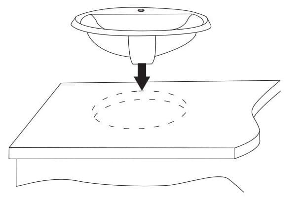 Cách lắp đặt chậu rửa mặt âm bàn inax 