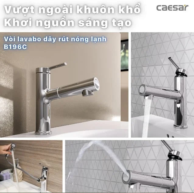 Vòi chậu Caesar B196C