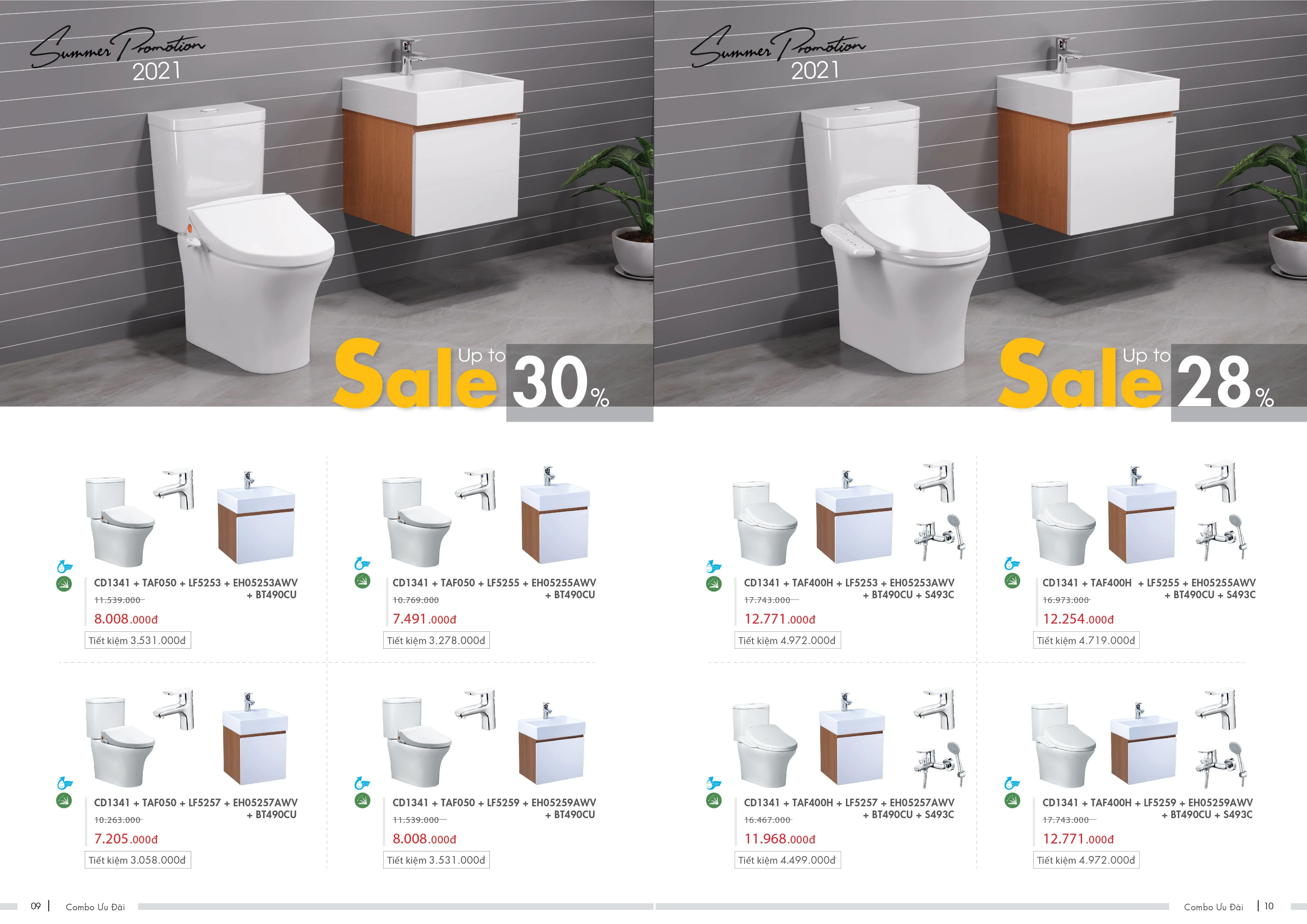 Khuến mại bồn cầu tủ chậu Caesar