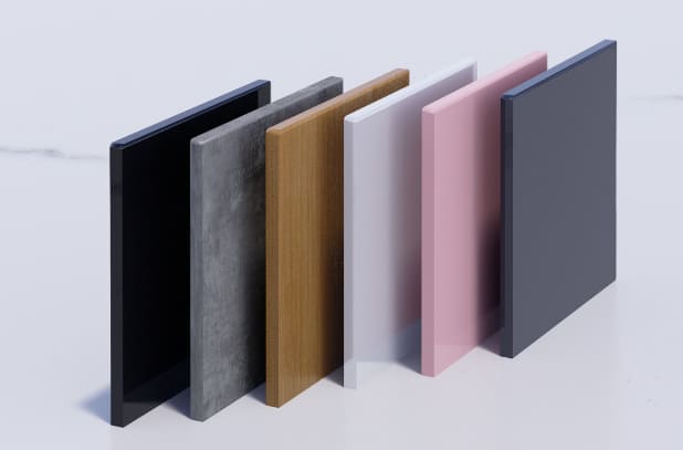 Chất liệu tủ chậu đa dạng và nhiều màu sắc