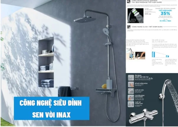 chất lượng vượt trội của sen vòi Inax 
